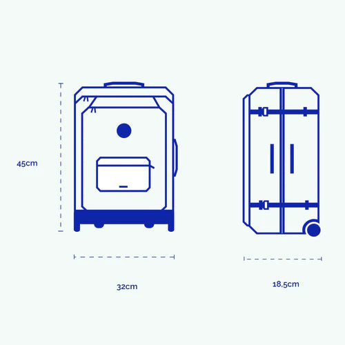 Valise souple 2 roues XS Maupiti