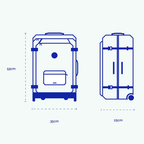 Valise souple 2 roues small Coromandel
