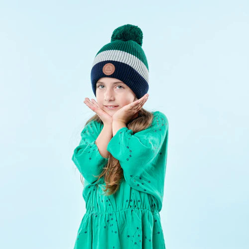 Bonnet Bella Luna Bleu Marine Polaire